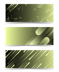 banner backgrounds. full of colors, geometric effect bright color gradations collection set eps 10