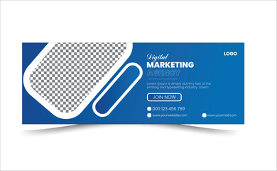 Facebook cover.  cover, Digital marketing agency photo design with creative shape or web banner for digital marketing business digital marketing corporate social media. 