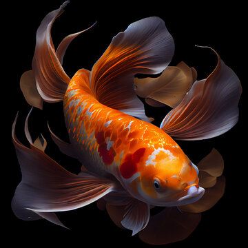 Golden Koi Fish
