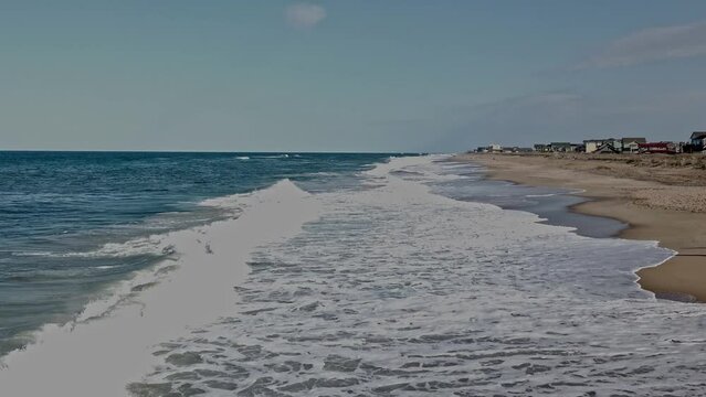 Eastern Waves Crashing Against The Sea Shores