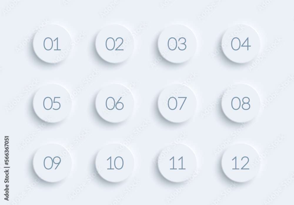 Poster bullet points in soft morphism style