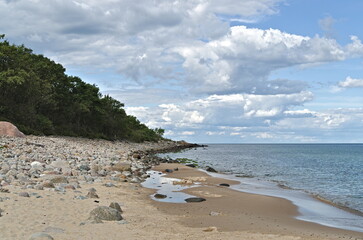 Beautiful beach at the Baltic Sea in Sweden