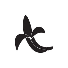 Fototapeta premium Banana fruit icon vector logo design template