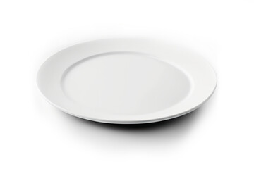 white plate isolated on white background
