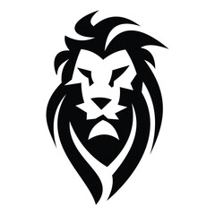 Lion logo symbol design illustration. Clean modern logo mark design. Illustration for personal or commercial business branding.
