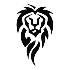 Lion logo symbol design illustration. Clean modern logo mark design. Illustration for personal or commercial business branding.