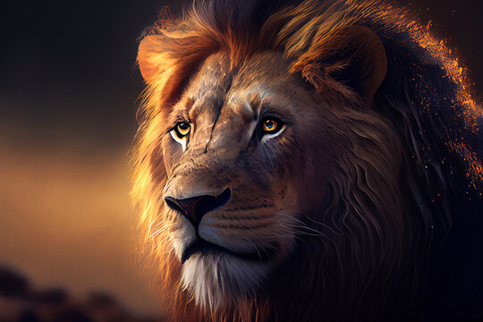 Angry Lion Face Wallpaper Download  MobCup