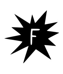 Comic Flash Bang with Mono Font Type