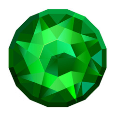 Gemstone emerald - the jewel of kings, a mineral for precious decorative jewelry, a gift for the holidays, a green stone for St. Patrick's Day