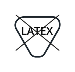 Isolated monochromatic latex free symbol. 