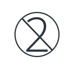 Single-use medical devices symbol. 