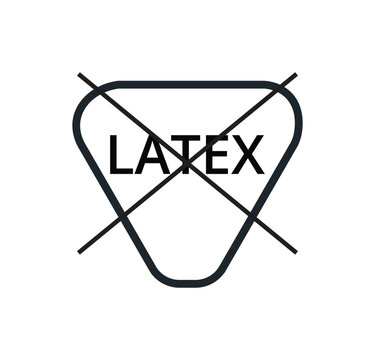 Isolated monochromatic latex free symbol. 
