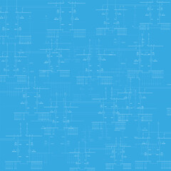 Electric wiring diagram for power transformers