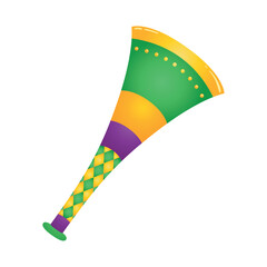 Isolated colored horn musical instrument icon Vector illustration
