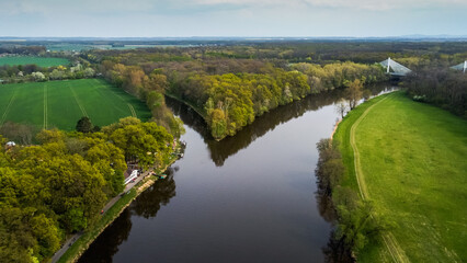 Confluence of river