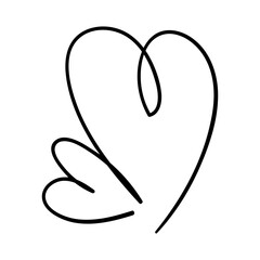 Heart icon vector. Love illustration sign. Valentine's Day symbol or logo.