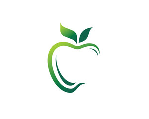 simple apple shape vector