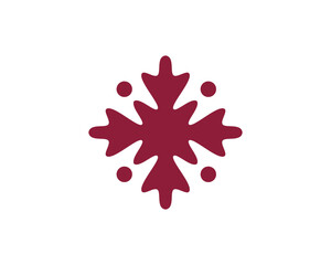 abstract oak leaf vector