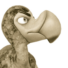 dodo cartoon is angry on id profile picture © DM7