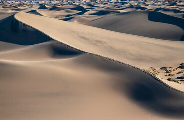 Mesquite Flats Sand Dunes in Death Valley National Park, California