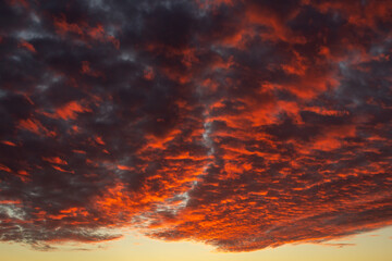 Fototapeta premium colorful sunset with clouds 
