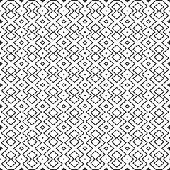 Stylish texture with figures from lines.
Abstract geometric black and white pattern for web page, textures, card, poster, fabric, textile. Monochrome graphic repeating design. 