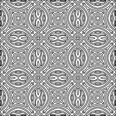 Stylish texture with figures from lines.
Abstract geometric black and white pattern for web page, textures, card, poster, fabric, textile. Monochrome graphic repeating design. 