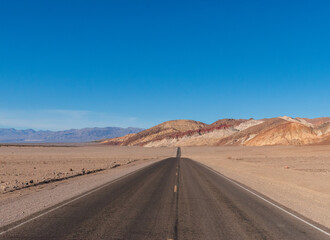 Road in Death Valley National Park, California 