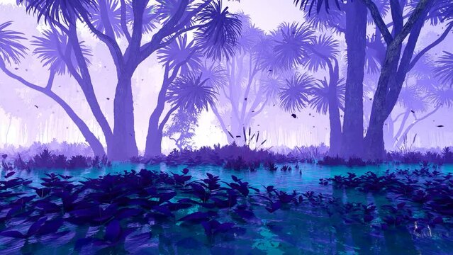 Animated rainforest illustration