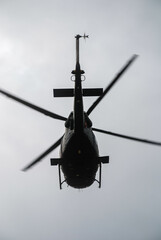 Helicopter on a rescue mission