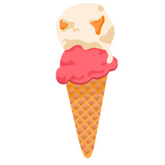 Ice Cream Sundae Illustration 