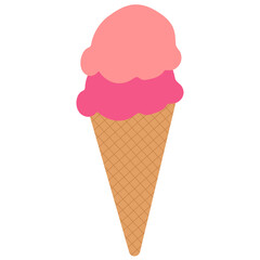 Ice Cream Sundae Illustration 