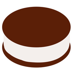 Ice Cream Sundae Illustration 