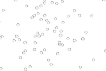 Soap bubbles isolated cut out on  transparent background