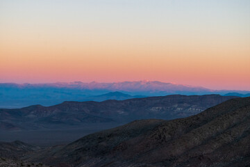 Obraz na płótnie Canvas Dante's View Sunset at Death Valley National Park, California