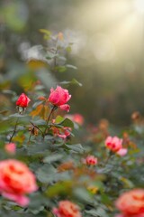 Obraz premium rose garden