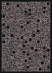 Offset Quads generative art background art illustration
