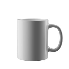 White coffee cup isolated object