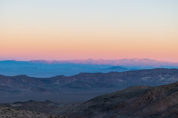 Obraz na płótnie Canvas Dante's View Sunset at Death Valley National Park, California