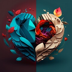 Valentines day, Heart, Flower, Love
