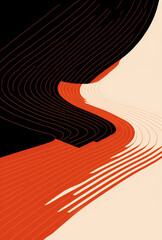 background, lines, black orange, desktop background, art