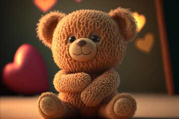 Cute Valentine Teddy Bear