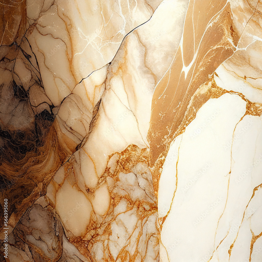 Wall mural golden marble background