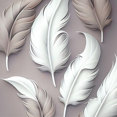 seamless feathers pattern