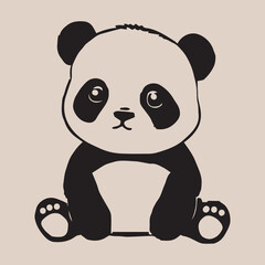 animal, panda, bear, cartoon, vector, illustration, dog, cute, mammal, art, fun, smile, character, love, teddy, pet, funny, baby, zoo, puppy, toy, design, wildlife, black, drawing
