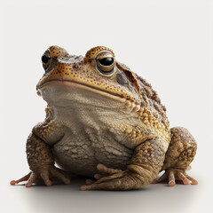 Realistic Frog, amphibian, toad, animal, nature, green looking funny 