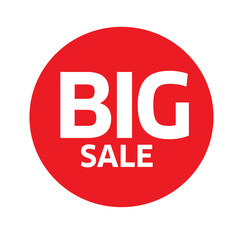 Big Sale Sticker on Transparent Background