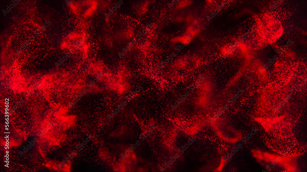 Poster abstract digital background. dynamic wave of glowing particles. data flow information. concept of di