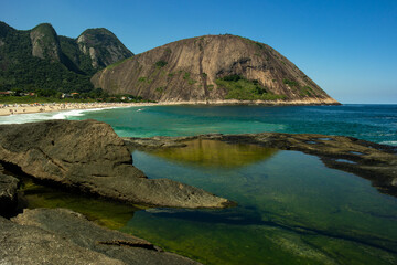 Obraz premium Beach in sunny summer day