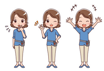 働く人々　職業のイラスト